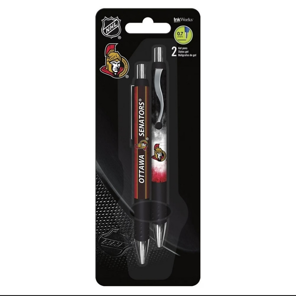 NHL Ottawa Senators Gel Pen and Mechanical Pencil Set